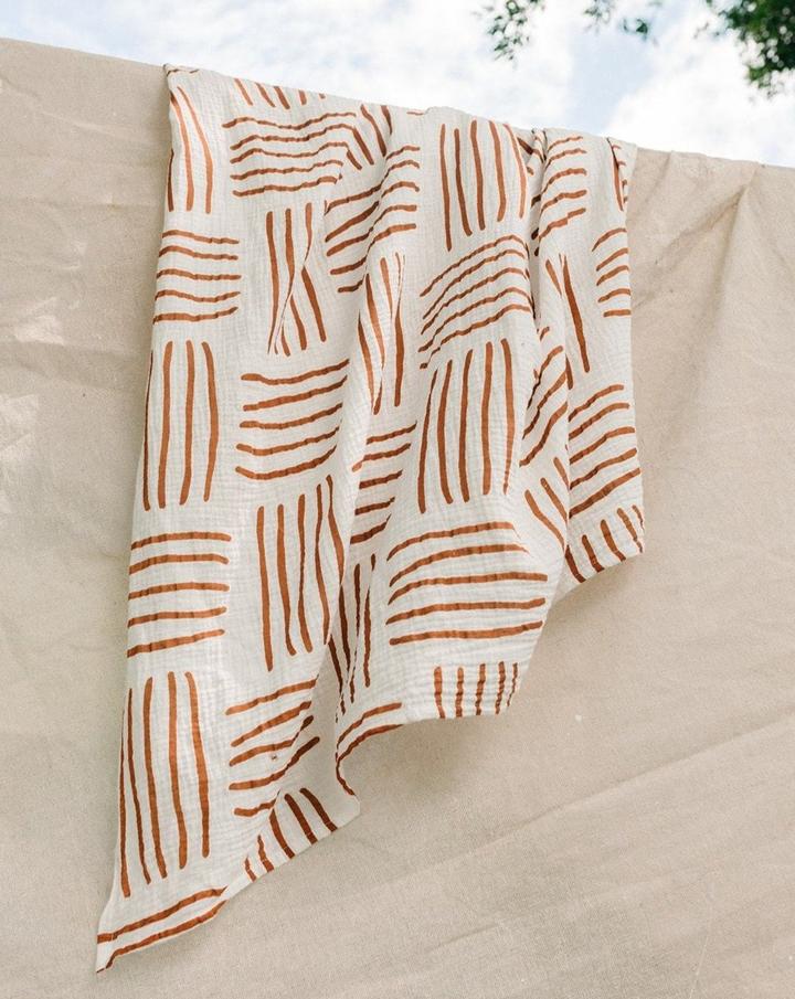 Printed Wrap 有機棉印染大包巾 Horizon